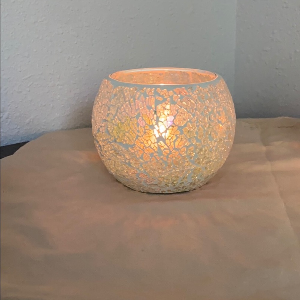 Iridescent  Azure votive holder